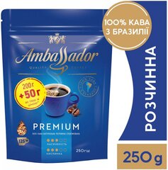 Растворимый кофе Ambassador Premium 200+50 г