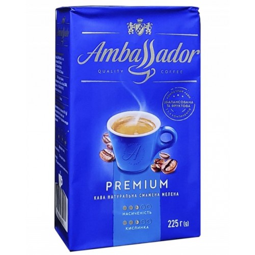 Молотый кофе Ambassador Premium 225 г