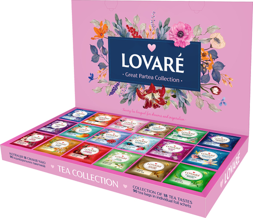 Чайный набор Lovare 18 видов 90 шт