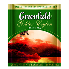 Черный чай Greenfield Golden Ceylon 100 пакетов по 2 г