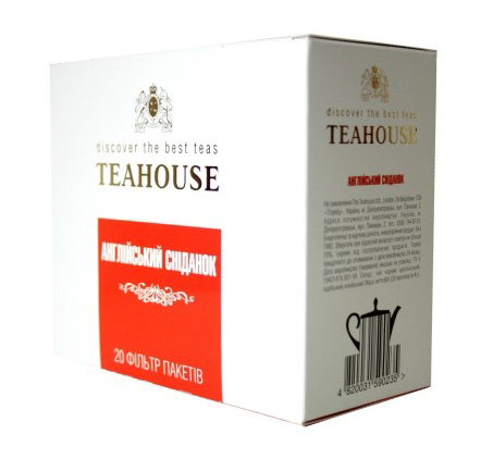 Черный чай Teahouse Английский завтрак 20 пакетиков