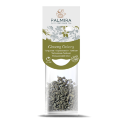Бирюзовый чай Palmira Женьшеневый улун 10 шт по 2.4 г