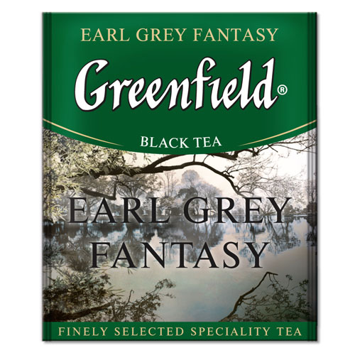 Черный чай Greenfield Earl Grey 100 пакетов по 2 г
