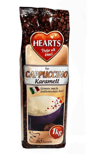 Капучино Hearts Cappuccino Karamell 1 кг Опт от 10 шт