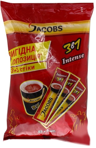 Кофе 3 в 1 Jacobs Intense 56 стиков