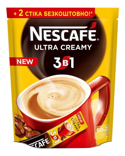 Кофе 3 в 1 Nescafe Ultra Creamy 52 стика