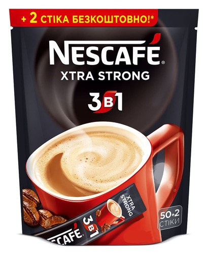 Кофе 3 в 1 Nescafe Xtra Strong 52 стика