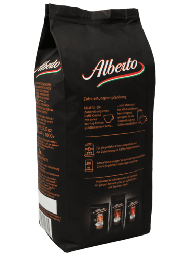Кофе в зернах J.J. Darboven Alberto Caffe Crema 1 кг