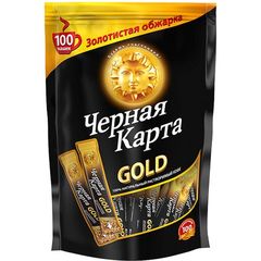 Растворимый кофе Черная карта 100 стиков