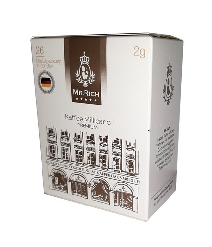 Растворимый кофе Mr.Rich Kaffee Millicano Premium в стиках 26 шт по 2 г