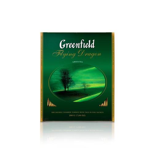 Зеленый чай Greenfield Flying Dragon 100 пакетов по 2 г