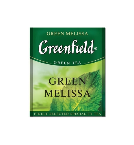 Зеленый чай Greenfield Green Melissa 100 пакетов по 2 г